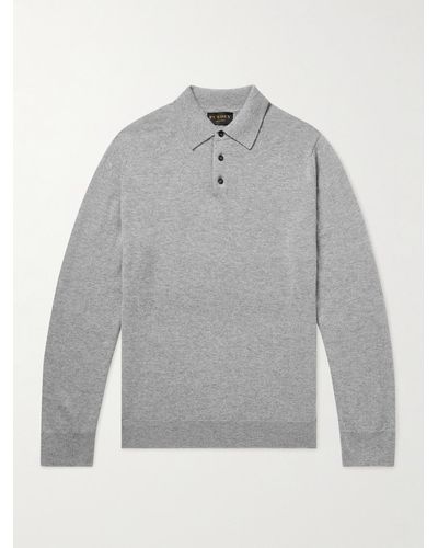 James Purdey & Sons Cashmere Polo Shirt - Grey