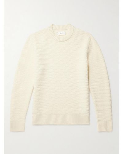 MR P. Wool-jacquard Sweater - Natural