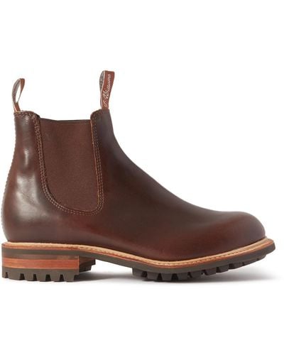 R.M.Williams Gardener Commando Leather Chelsea Boots - Brown
