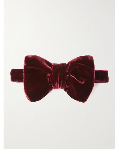 Tom Ford Velvet Bow Tie - Red