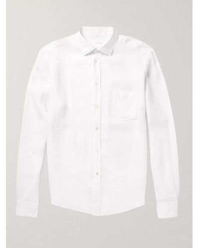 Hartford Classic Linen Shirt - White
