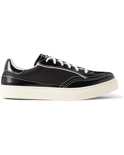 Our Legacy Skimmer Leather Sneakers - Black