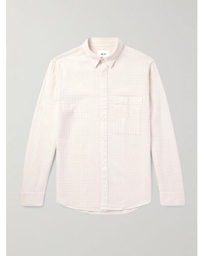 NN07 Cohen 5207 Tm Modal And Cotton-blend Dobby Shirt - Natural