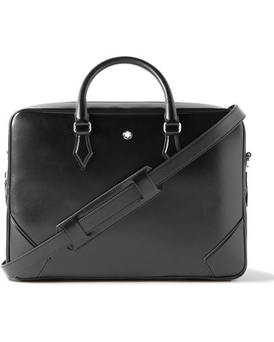 Montblanc Meisterstück Full-grain Leather Briefcase - Black