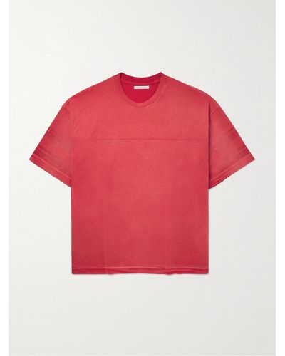 John Elliott Rush Practice Oversized-T-Shirt aus Baumwoll-Jersey - Rot