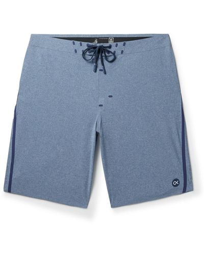 Outerknown Apex Long-length Swim Shorts - Blue