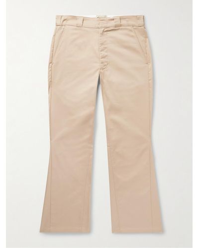 GALLERY DEPT. Slim-fit Flared Cotton-twill Pants - Natural