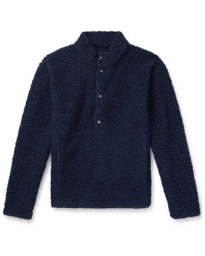 Folk Fleece Sweatshirt - Blue