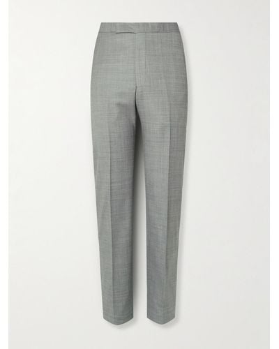 Richard James Straight-leg Wool Suit Trousers - Grey