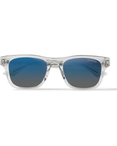 Montblanc D-frame Acetate Sunglasses - Blue
