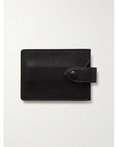 Metier Full-grain Leather Cardholder - Black