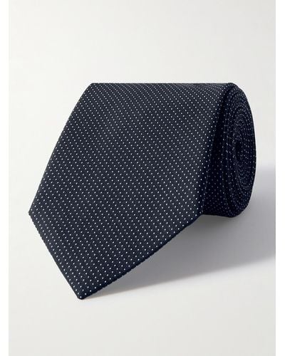 Paul Smith 8cm Polka-dot Silk-jacquard Tie - Blue