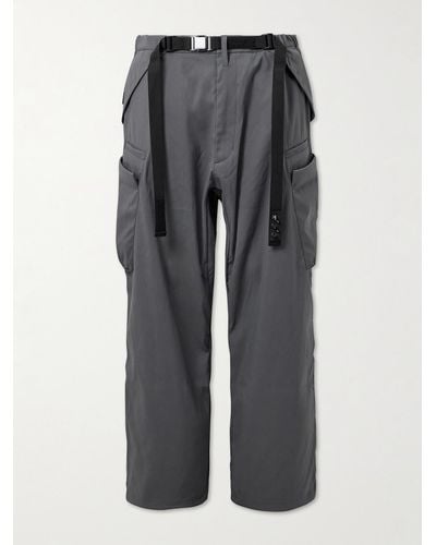 ACRONYM P55-m Belted Stretch-shell Cargo Trousers - Grey