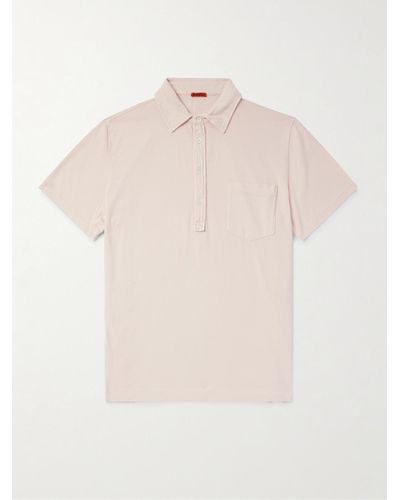Barena Garment-dyed Supima Cotton-jersey Polo Shirt - Natural