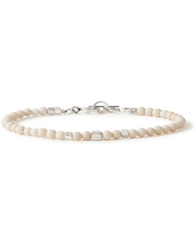 Isabel Marant Snowstone Silver-tone And Riverstone Bracelet - Natural