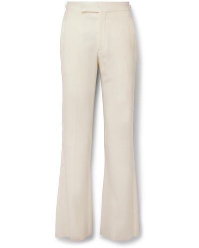 Gabriela Hearst Vista Bootcut Wool-twill Suit Pants - Natural
