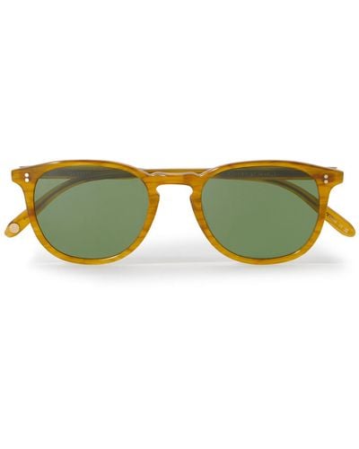 Garrett Leight Kinney Round-frame Acetate Sunglasses - Green