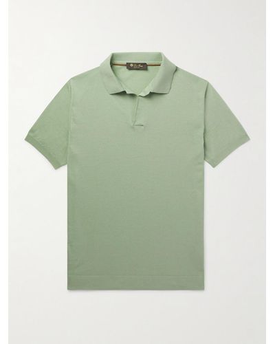 Loro Piana Cotton Polo Shirt - Green