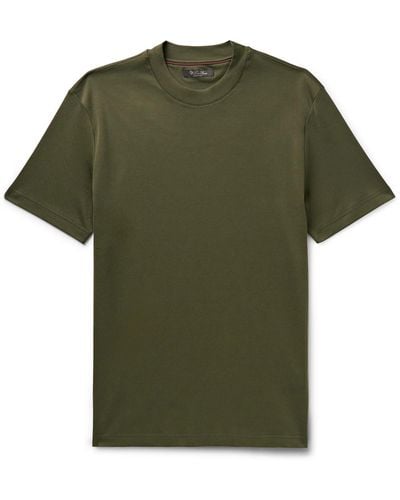 Loro Piana Cotton-jersey T-shirt - Green