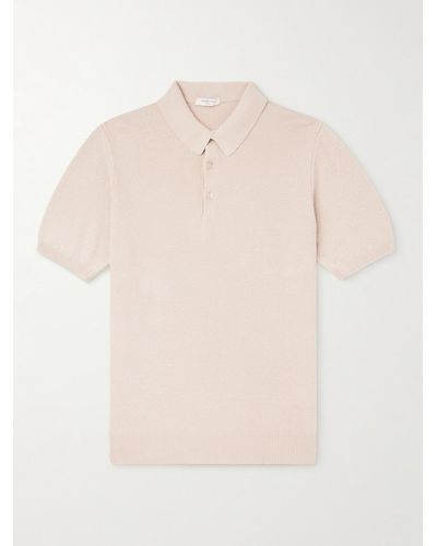 Boglioli Cotton Polo Shirt - Natural