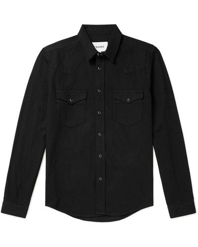 FRAME Denim Western Shirt - Black