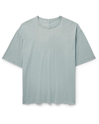 The Row Steven Cotton-jersey T-shirt - Blue