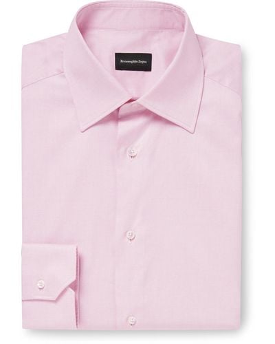 Zegna Milano Cotton Shirt - Pink