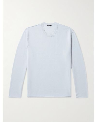 James Perse Recycled-cashmere Jumper - Blue