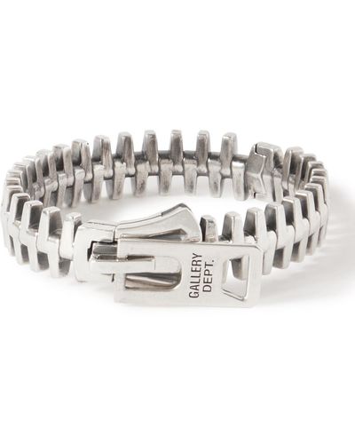 GALLERY DEPT. Zipper Silver Bracelet - Metallic