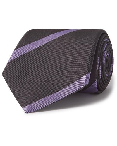 MR P. 7cm Silk-jacquard Tie - Gray