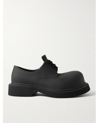 Balenciaga Rubber Derby Shoes - Black