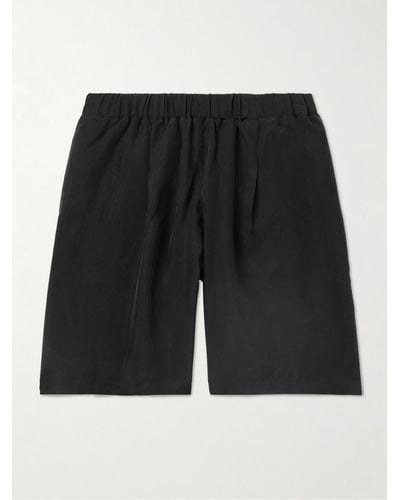 Frankie Shop Leland Straight-leg Bembergtm Shorts - Black