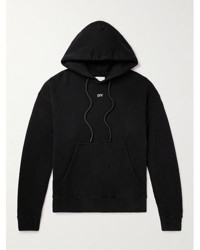 White off white hoodie best sale mens