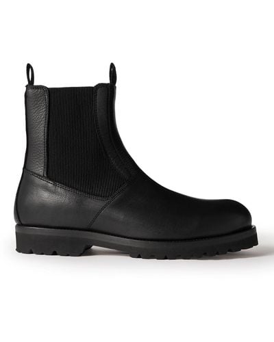 Belstaff Albion Full-grain Leather Chelsea Boots - Black