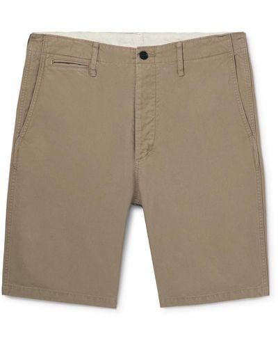 Visvim Straight-leg Cotton-twill Chino Shorts - Natural