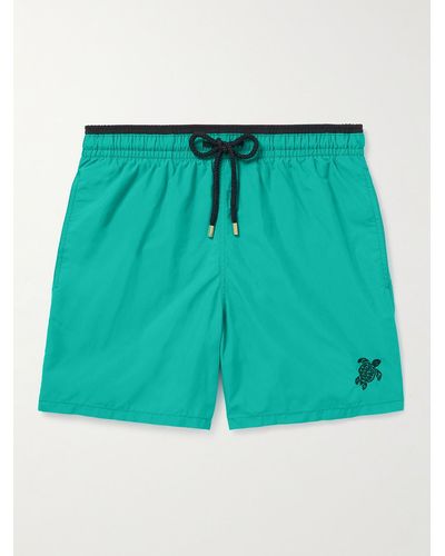 Vilebrequin Moka Mid-length Econyl® Recycled Swim Shorts - Green