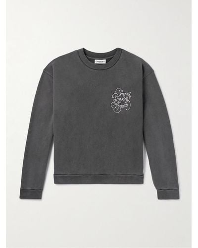 CHERRY LA Bowling Broncos Logo-embroidered Printed Cotton-jersey Sweatshirt - Grey