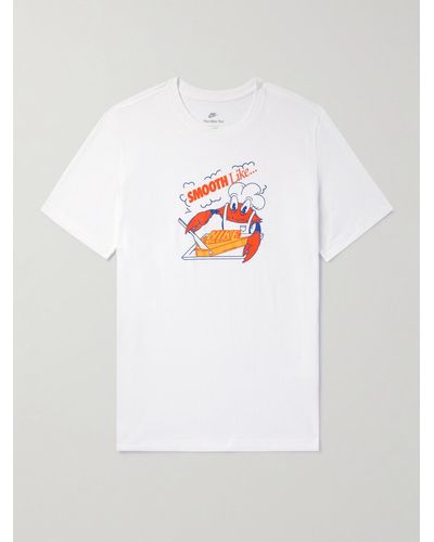 Nike Sportswear Logo-print Cotton-jersey T-shirt - White