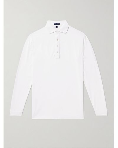 Peter Millar Soul Stretch-piqué Polo Shirt - White