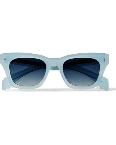 Jacques Marie Mage Dealan Square-frame Acetate Sunglasses - Blue