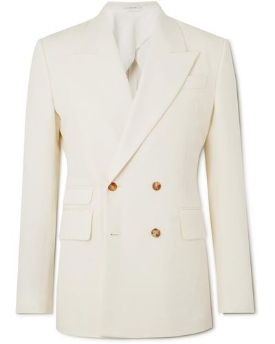 Gabriela Hearst Narciso Double-breasted Wool Blazer - White