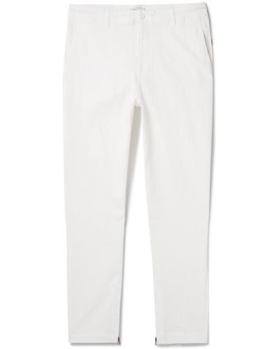 Onia Traveler Tapered Cotton-blend Pants - White