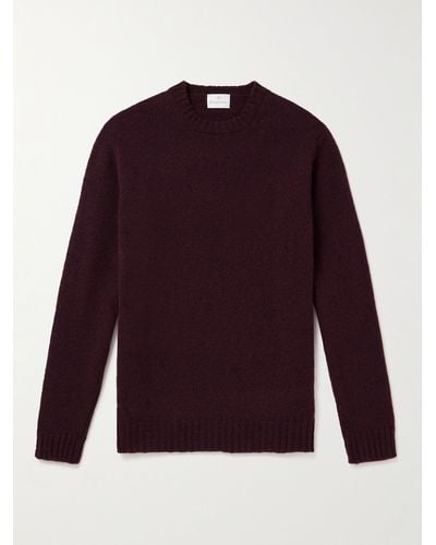 Kingsman Shetland Wool Sweater - Purple