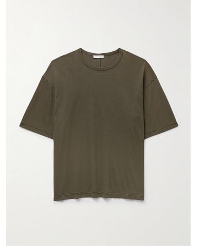 The Row Steven T-Shirt aus Baumwoll-Jersey - Grün