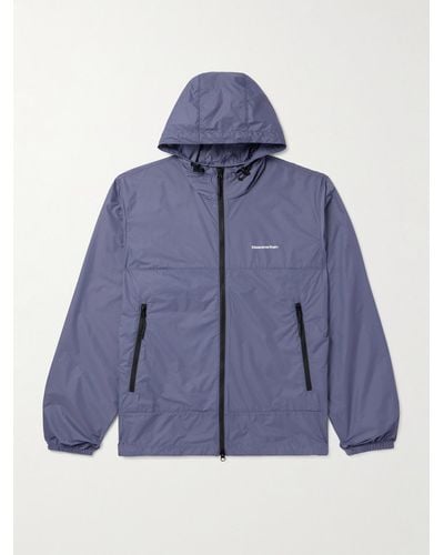 thisisneverthat T-light Logo-print Ripstop Hooded Jacket - Blue
