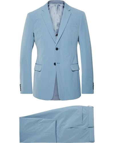 Prada Light-blue Slim-fit Tech-twill Suit