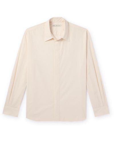 Umit Benan Cotton-poplin Shirt - White