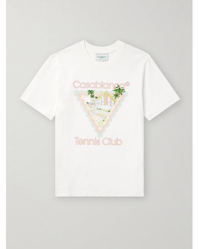 Casablancabrand Maison De Reve Logo-print Organic Cotton-jersey T-shirt - Grey
