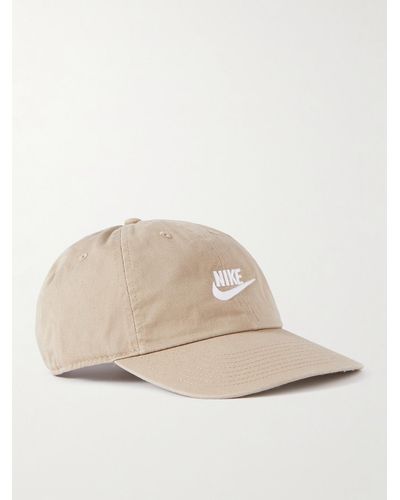 Nike Club Logo-embroidered Cotton-twill Baseball Cap - Natural