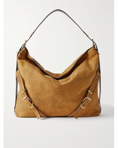 Givenchy Tote bag grande in nubuck Voyou - Neutro